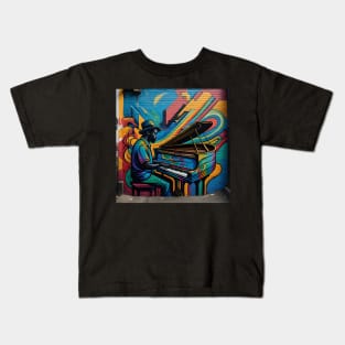 Musician playing piano Kids T-Shirt